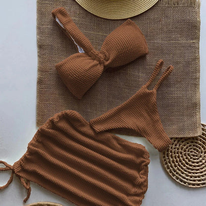 Sexy 3-Piece Micro Bikini Set – Brazilian Thong Swimsuit for Women 2025