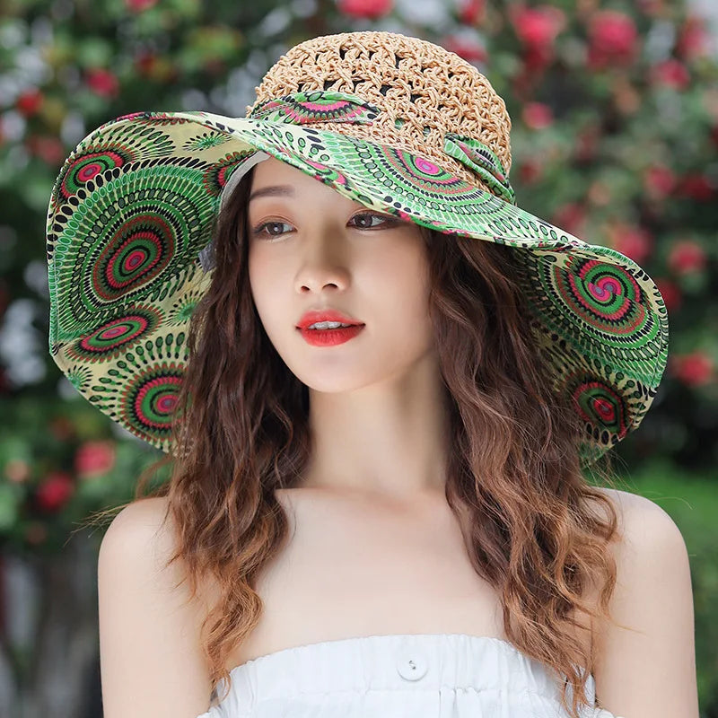 Ceeprints Floral Wide Brim Hat