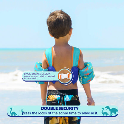 Ceeprints Kids' Float Vest with Arm Sleeves – Safe & Fun Swimming Aid