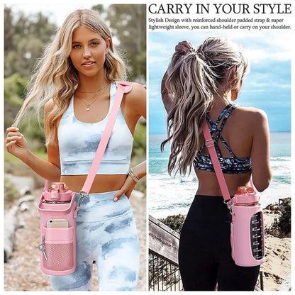 2L Water Bottle Holder – Thermo Pouch with Strap & Carrier Sleeve