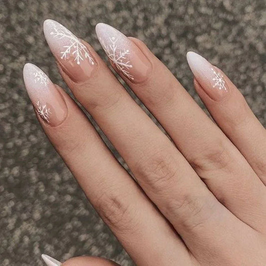 Holiday Glitter Almond No. 16 press-on nails