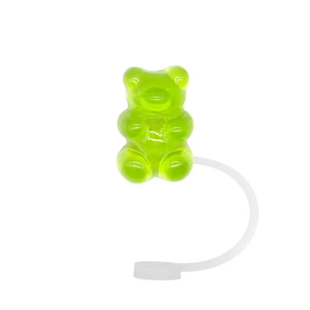 1PC Bear Straw Tip Cover – 10mm Dust-Proof Silicone Topper for 30/40oz Tumblers