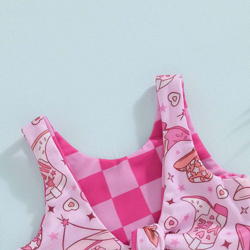 Toddler Girls Swimsuit – Cute Cartoon Bikini Set (1-4 Years)