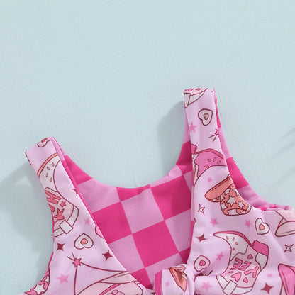 Toddler Girls Swimsuit – Cute Cartoon Bikini Set (1-4 Years)