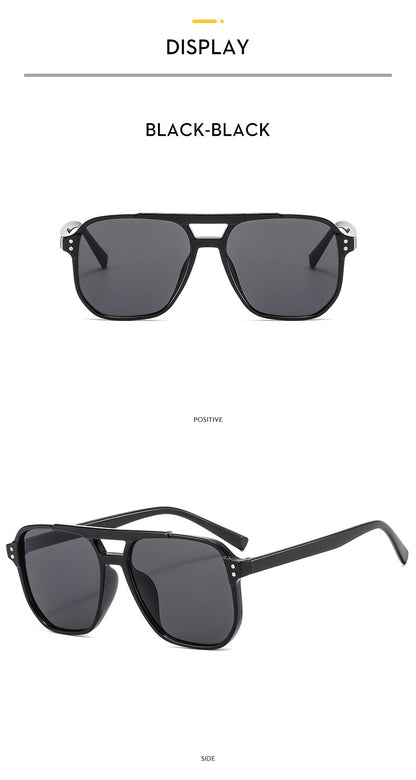 Vintage Square Sunglasses – Chic UV400 Eyewear for Men & Women
