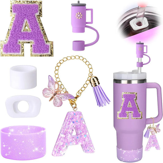 6PCS Tumbler Accessories Set – For 40oz Stanley Cup, Straw Topper, Boot & Stopper
