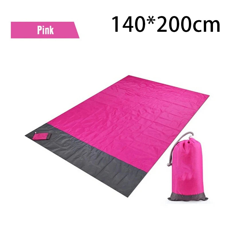 Waterproof Pocket Beach Blanket – Lightweight & Portable (2x2.1m)