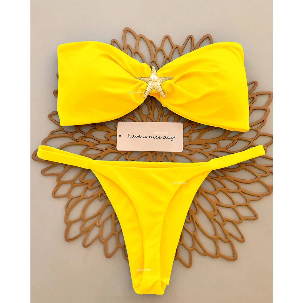 Push-Up Micro Bikini Set – 2025 Sexy Brazilian Swimsuit for Women