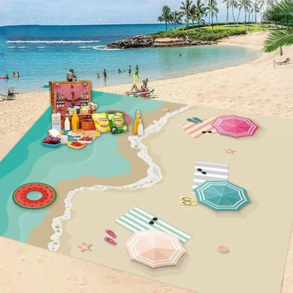 Waterproof & Sandproof Picnic Mat – Portable Outdoor Blanket