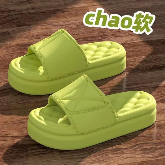 Unisex Macaron Color Slippers – Comfortable Non-Slip Home Shoes