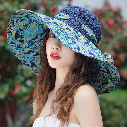 Ceeprints Floral Wide Brim Hat