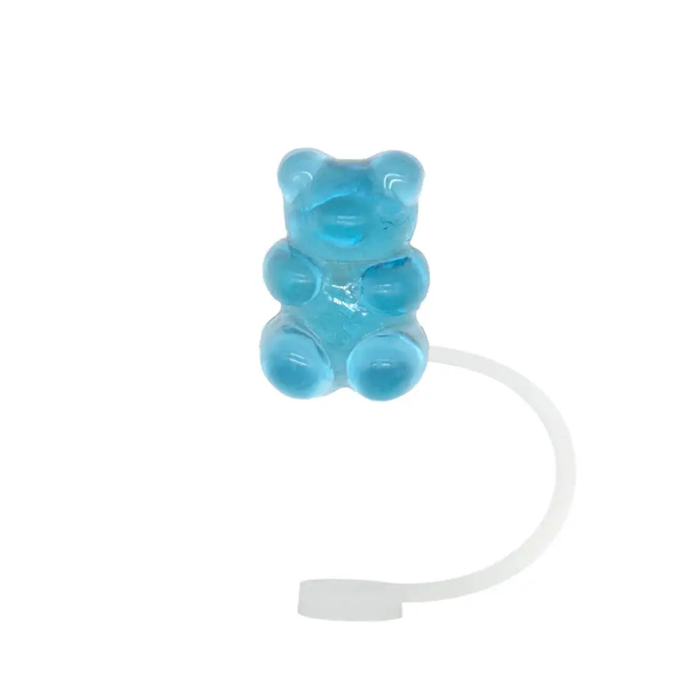 1PC Bear Straw Tip Cover – 10mm Dust-Proof Silicone Topper for 30/40oz Tumblers