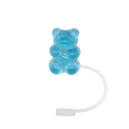 1PC Bear Straw Tip Cover – 10mm Dust-Proof Silicone Topper for 30/40oz Tumblers