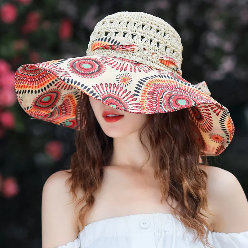 Ceeprints Floral Wide Brim Hat