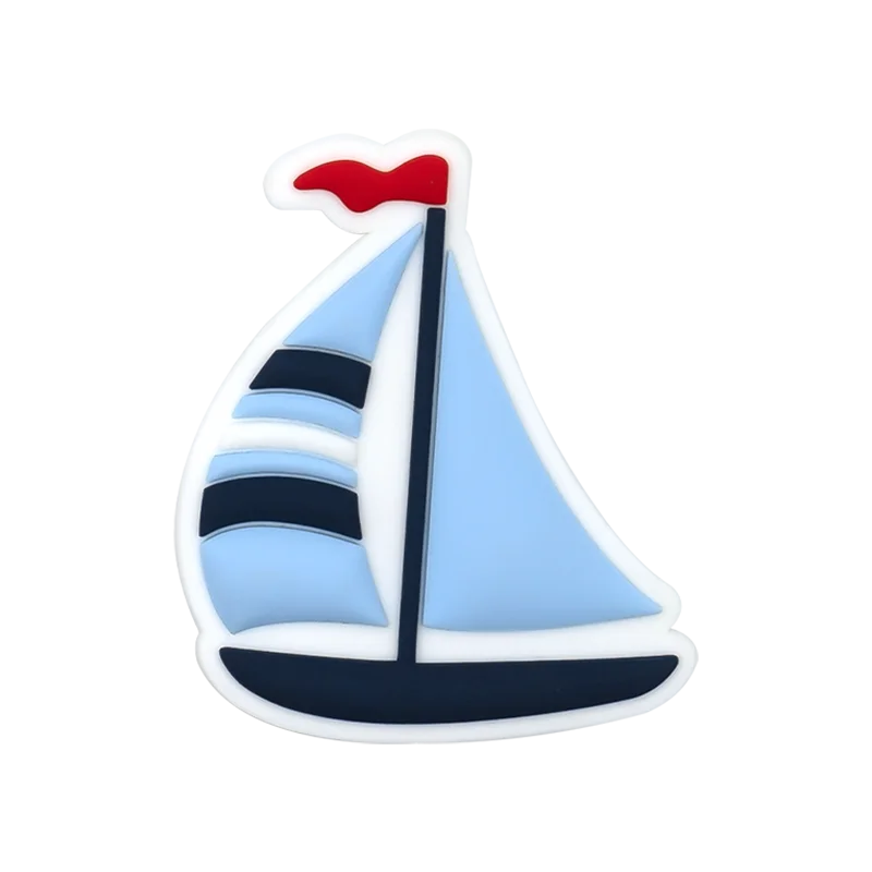 1PC Beach Style Bag Charm – Marine Animal, Coconut & Sailboat Decor