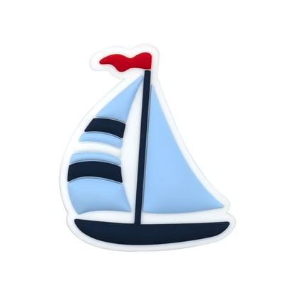 1PC Beach Style Bag Charm – Marine Animal, Coconut & Sailboat Decor