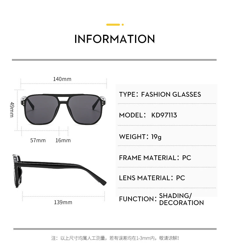 Vintage Square Sunglasses – Chic UV400 Eyewear for Men & Women