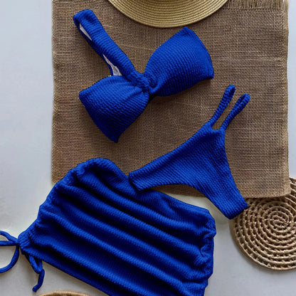Sexy 3-Piece Micro Bikini Set – Brazilian Thong Swimsuit for Women 2025