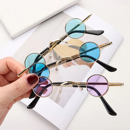 Small Round Rock Punk Sunglasses – Ultra Metal Frame Hip Hop Shades