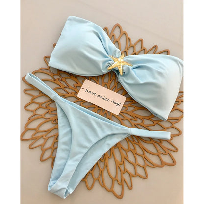 Push-Up Micro Bikini Set – 2025 Sexy Brazilian Swimsuit for Women