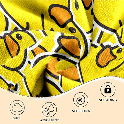 Extra Large Quick-Dry Microfiber Beach Towel – Chic Duck Design