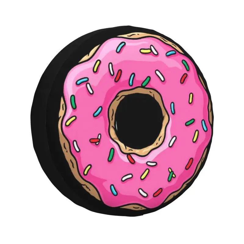 Custom Pink Donut Spare Tire Cover – Fits 14" 15" 16" Wheels