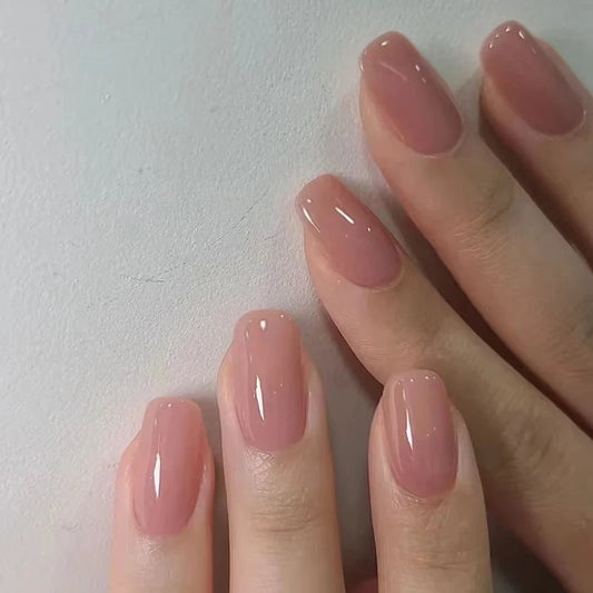 Nude Cat Eye French No. 03 press-on nails