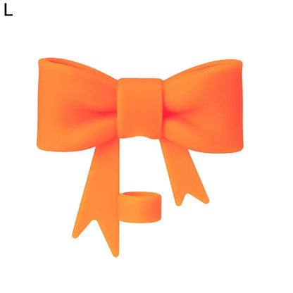 Lovely Bow Straw Covers – Reusable Silicone Toppers for 30/40oz Tumbler