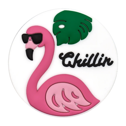 1/12PCS Pink Charms – Cactus, Flower, Flamingo & Bow for Beach Bags