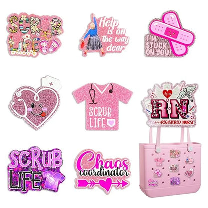 Beach Bag Charms – Pearls, Love, Butterfly & Chain for Simply Southern