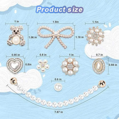 Beach Bag Charms – Pearls, Love, Butterfly & Chain for Simply Southern