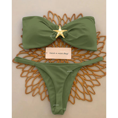 Push-Up Micro Bikini Set – 2025 Sexy Brazilian Swimsuit for Women
