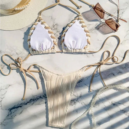 Sexy Brazilian Bikini Set 2025 – Women's Swimwear for Beach & Pool