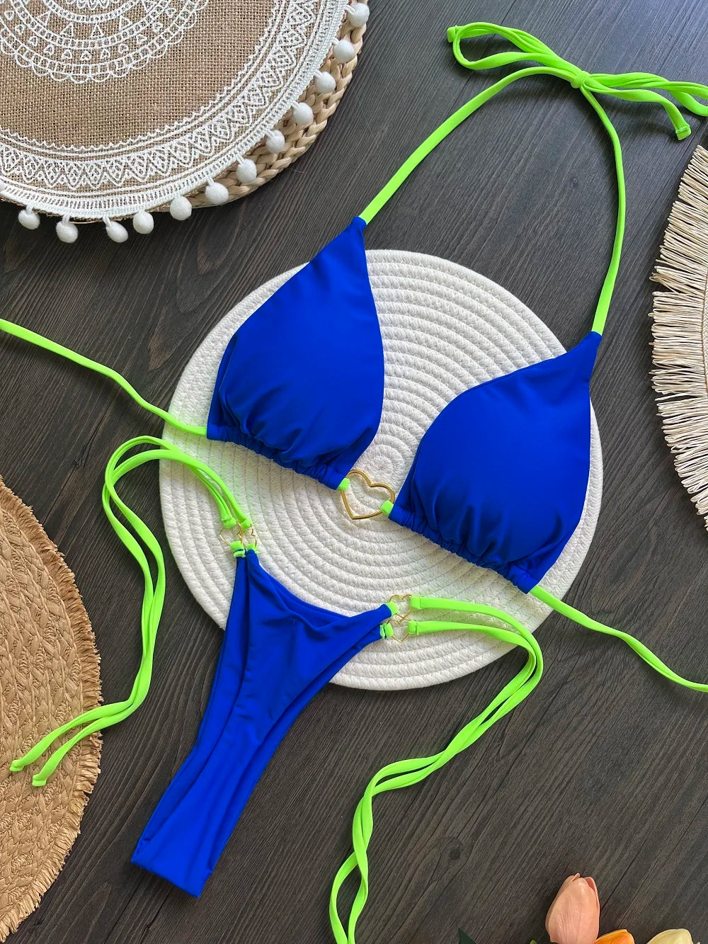 Sexy Halter Bikini Set – Brazilian Thong Swimwear