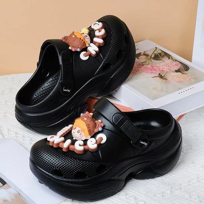 Women’s Summer Wedge Sandals – Breathable Platform Clogs
