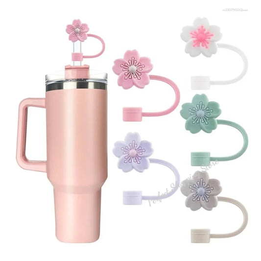 10mm Bow Straw Covers – Cute Reusable Silicone Toppers for Tumbler