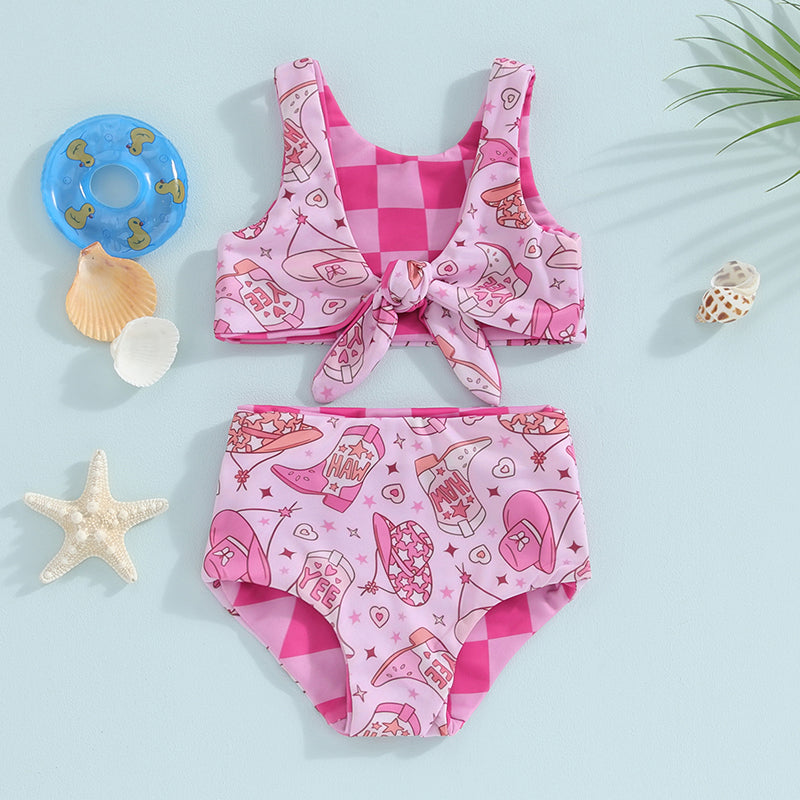 Toddler Girls Swimsuit – Cute Cartoon Bikini Set (1-4 Years)