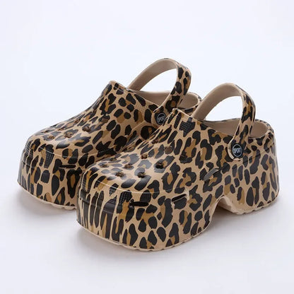 Women’s Cloud Clog Slippers – High Heel Platform Sandals