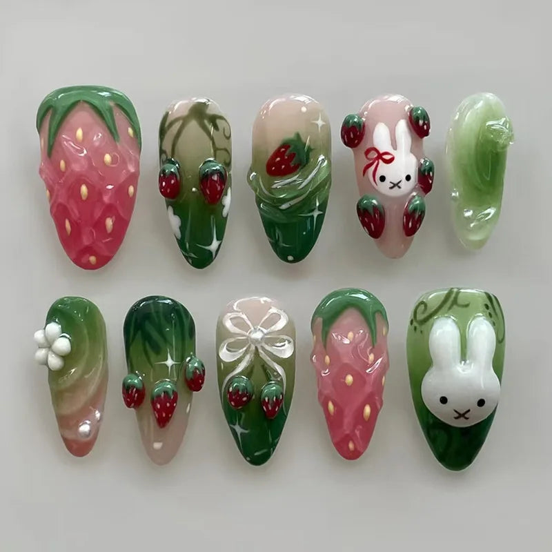 Dopamine 3D No. 01 press-on nails