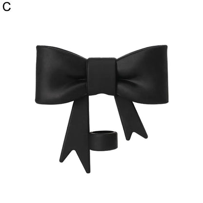 Lovely Bow Straw Covers – Reusable Silicone Toppers for 30/40oz Tumbler