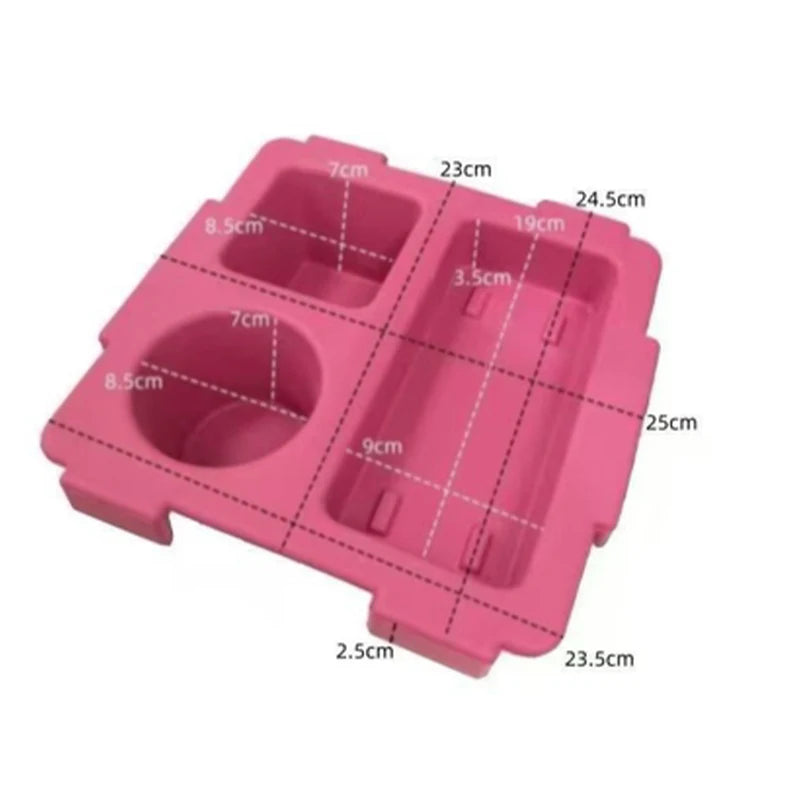 Cup Holder Tray Organizer – Waterproof Storage for Stanley & Beach Bag, Travel & Camping Use