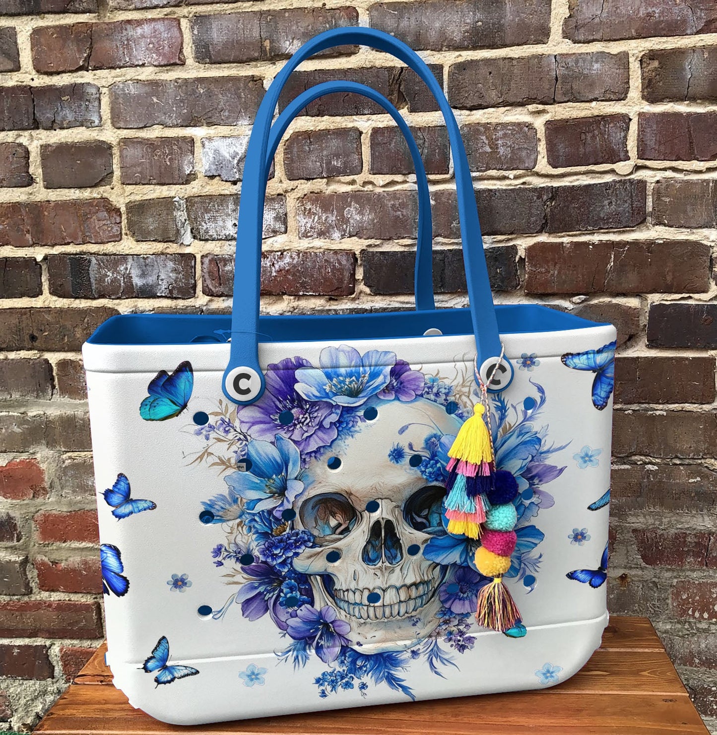 Ceeprints Cee™ Bag Blue Aura Skull
