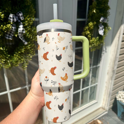 Ceeprints Tumbler Rustic Chickens