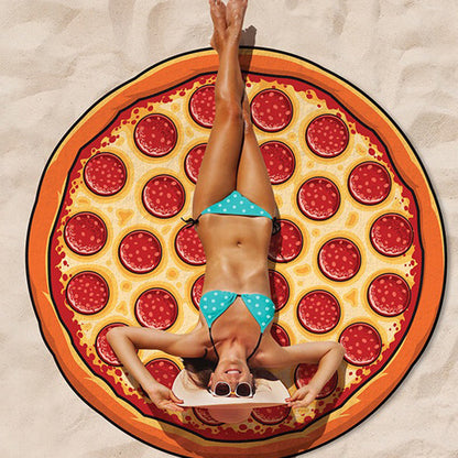 Oversized Round Beach Towel – Bohemian Summer Shawl & Sun Protection