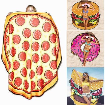 Oversized Round Beach Towel – Bohemian Summer Shawl & Sun Protection