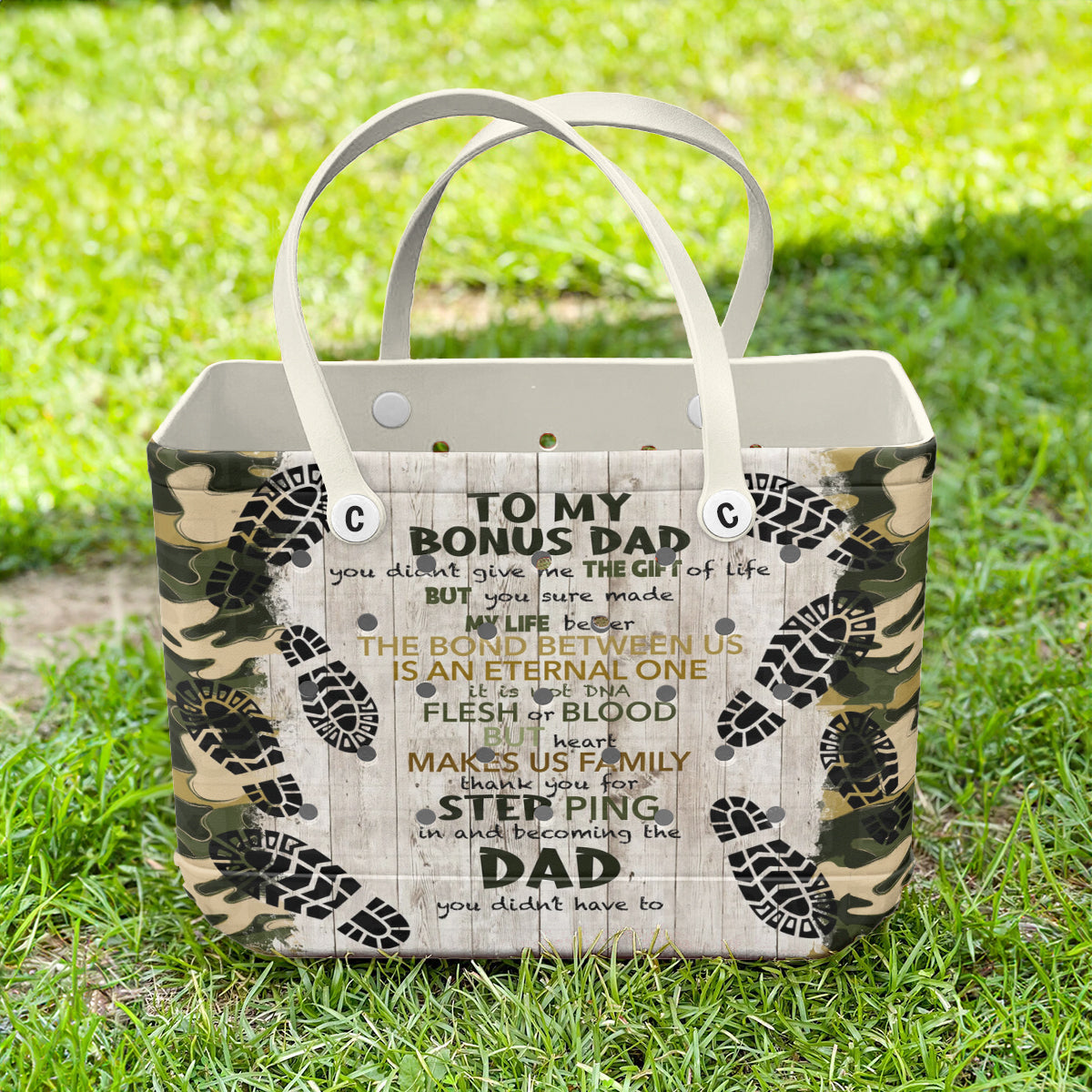 Ceeprints Cee™ Bag To My Bonus Dad