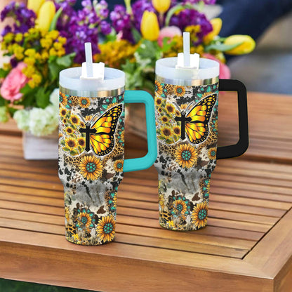 Ceeprints Tumbler Wild Sun Monarch