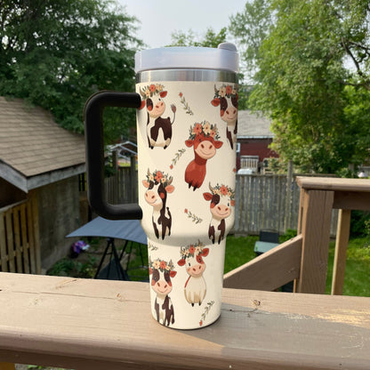 Ceeprints Tumbler Blissful Bovine