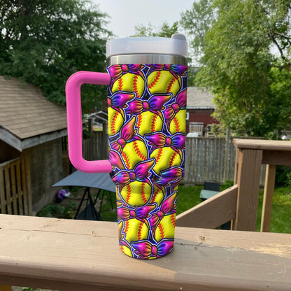 Ceeprints Tumbler Softball Sparkle