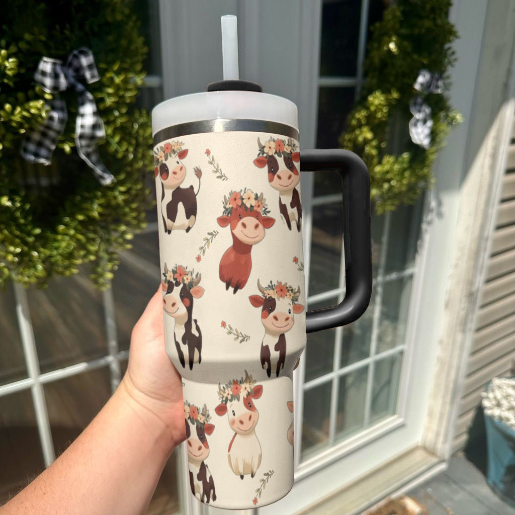 Ceeprints Tumbler Blissful Bovine